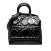 Dior Medium Patent Cannage Polochon Granville Satchel Secondhand