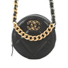 Chanel Lambskin 19 Round Clutch with Chain Secondhand