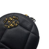 Chanel Lambskin 19 Round Clutch with Chain Secondhand