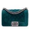 Chanel Small Quilted Velvet Boy Flap Secondhand