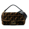 Fendi Medium Zucca Shearling Baguette Satchel Secondhand