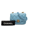 Chanel Mini Quilted Lambskin Lacquered Chain Flap Secondhand