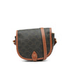 Celine Medium Triomphe Coated Canvas Folco Crossbody Secondhand
