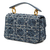 Secondhand Dior Mini Tweed Cannage Jolie Top Handle Bag