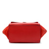 Celine Medium Drummed Calfskin and Suede Trapeze Satchel Secondhand