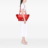 Celine Medium Drummed Calfskin and Suede Trapeze Satchel Secondhand