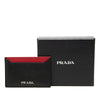 Prada Bicolor Saffiano Card Holder Secondhand