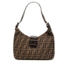 Fendi Zucca Canvas Shoulder Bag Secondhand