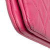 Chanel Quilted Caviar CC Enamel Double Zip Clutch Secondhand