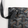 Goyard Saint Louis PM PVC & Leather Shoulder Bag in Black Secondhand