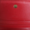 Gucci GG Marmont 466492 Leather Compact Wallet Red Secondhand