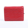 Gucci GG Marmont 466492 Leather Compact Wallet Red Secondhand