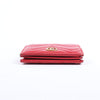 Gucci GG Marmont 466492 Leather Compact Wallet Red Secondhand