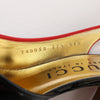 Secondhand Gucci Slingback Leather Strap Pumps in Black x Red 740058, Size 37.5 EU