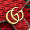 Secondhand Gucci Small GG Marmont Houndstooth Tweed Flap Crossbody