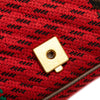 Secondhand Gucci Small GG Marmont Houndstooth Tweed Flap Crossbody