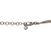Chanel CC Brass and Strass Love Pendant Double Chain Necklace Secondhand