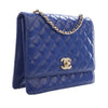 Chanel CC Quilted Patent Square Flap Secondhand