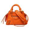 Secondhand Balenciaga Mini Croc Embossed Calfskin Motocross Neo Classic City Satchel