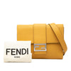 Fendi Leather Selleria Flat Baguette Crossbody Secondhand