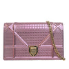 Dior Metallic Patent Microcannage Diorama Wallet on Chain Secondhand