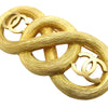 Chanel CC Gold Plated Infinity Brooch Secondhand