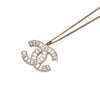 Chanel CC Brass and Strass Pendant Necklace Secondhand