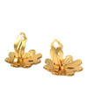 Chanel CC Gold Plated Flower Clip On Earrings Secondhand