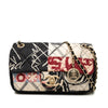 Chanel Mini Rectangular Printed Nylon and Jersey Patchwork Single Flap Secondhand