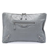 Balenciaga Lambskin Motocross Giant 12 Zip Around Flat Clutch Secondhand