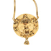 Chanel Gold Plated Lion Motif Medallion Pendant Necklace Secondhand