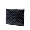 Chanel Large Quilted Patent O Case Clutch Secondhand