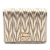 Miu Miu Metallic Matelasse Wallet Secondhand