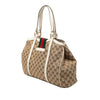 Gucci GG Canvas Web New Ladies Tote Secondhand