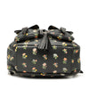 Saint Laurent Leather Prairie Floral Printed Festival Backpack Secondhand
