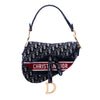 Dior Oblique Embroidered Velvet Saddle Bag Secondhand