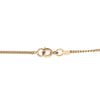 Chanel Gold Plated Rhinestone CC and Flap Bag Pendant Necklace Secondhand