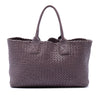 Bottega Veneta Limited Edition Medium Lambskin Intreccio Cabat Tote Secondhand