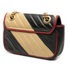 Gucci Small GG Marmont Matelasse Diagonal Leather Torchon Shoulder Bag Secondhand