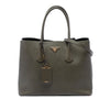 Prada Large Saffiano Cuir Double Satchel Secondhand