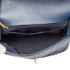 Chanel CC Chevron Aged Calfskin Top Handle Flap Secondhand