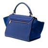 Celine Small Calfskin and Suede Trapeze Satchel Secondhand
