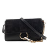 Chloé Mini Calfskin and Suede Faye Chain Crossbody Secondhand