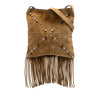 Valentino Suede Studded Nellcote Fringe Crossbody Secondhand