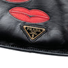 Prada Leather Lips Applique Crossbody Secondhand