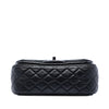 Chanel Small Quilted Patent and Lambskin Trimmed Classic Twist Flap Secondhand