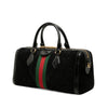 Secondhand Gucci Medium Suede Web Ophidia Top Handle Bag