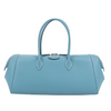 HERMES Paris Bombay 35 Veau Epsom Blue Jean Silver Metal Fittings Handbag □K: 2007 Secondhand