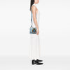 Miu Miu Goatskin Madras Soft Calf Crystal Embellished Crossbody Secondhand