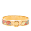 Hermès Narrow Bolduc au Carre Enamel Hinge Bracelet PM Secondhand